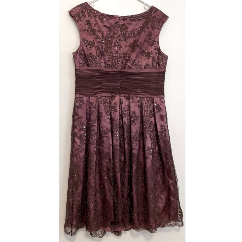 COLDWATER CREEK Purple Plum Mauve Beaded Sequin Embellished Dress - Picture 10 of 14